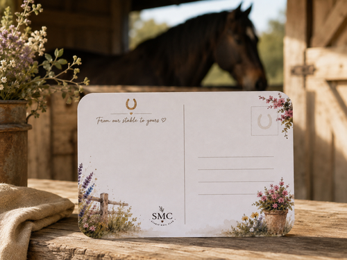 From Our Stable to Yours – Handmade Postcard