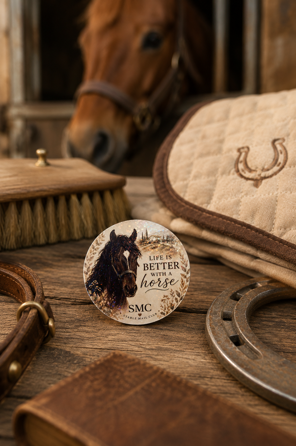 Life Is Better With a Horse – Handmade Magnet